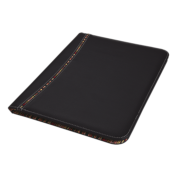 Barron Tribal Stripe A4 Folio 40 Pages - Black