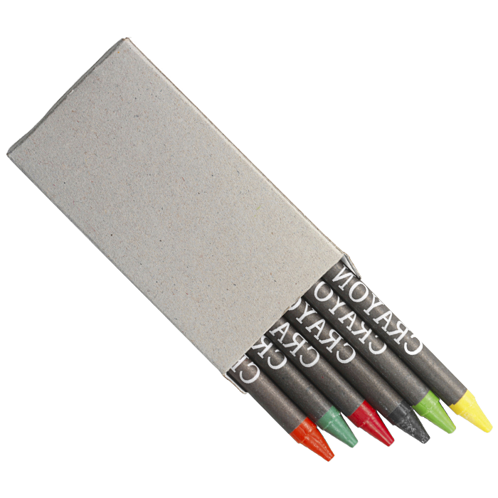 Crayons in Recycled Box Set of 6 - Neutral