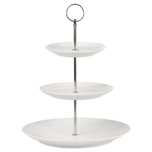 White Basics 3 Tiered Cake Stand