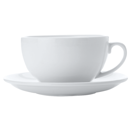 White Basics Cappuccino Cup and Saucer 320ml