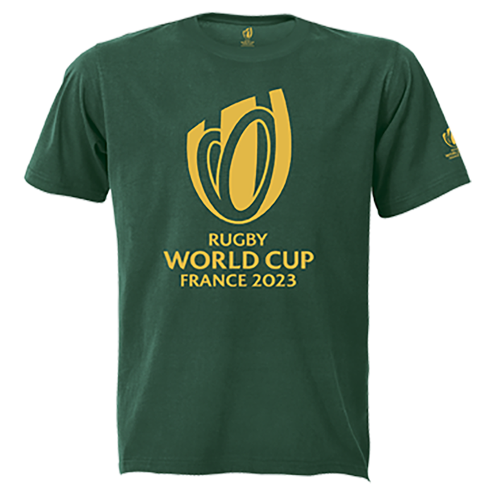 Barron 160g Single Jersey RWC 2023 Tee Gold Trophy Print Boys